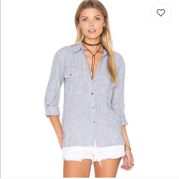 James Perse Tops - James Perse Women's Striped Blouse
